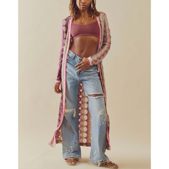 🎉LAST CHANCE🎉 FREE PEOPLE Wide Eyed Seamless Corset / Roan Rouge - Picture 3 of 4